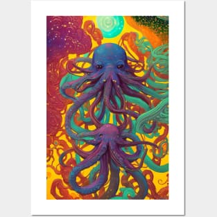 Hypnotic Octopi Posters and Art